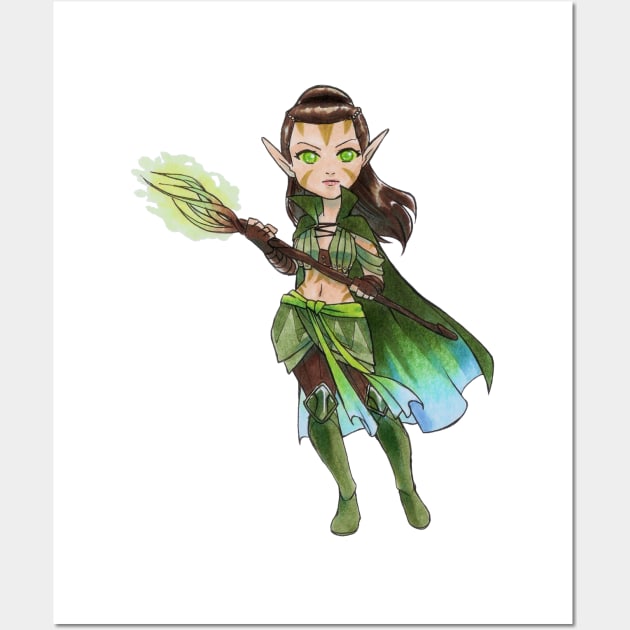 Nissa Woldwalker Wall Art by KaylaNostrade